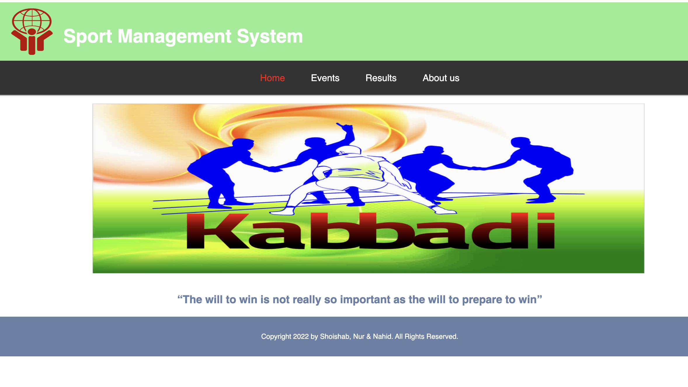 Sports Events Management preview
